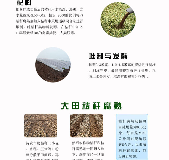 有机肥发酵剂,RW秸秆促腐剂,秸秆发酵剂,促腐剂